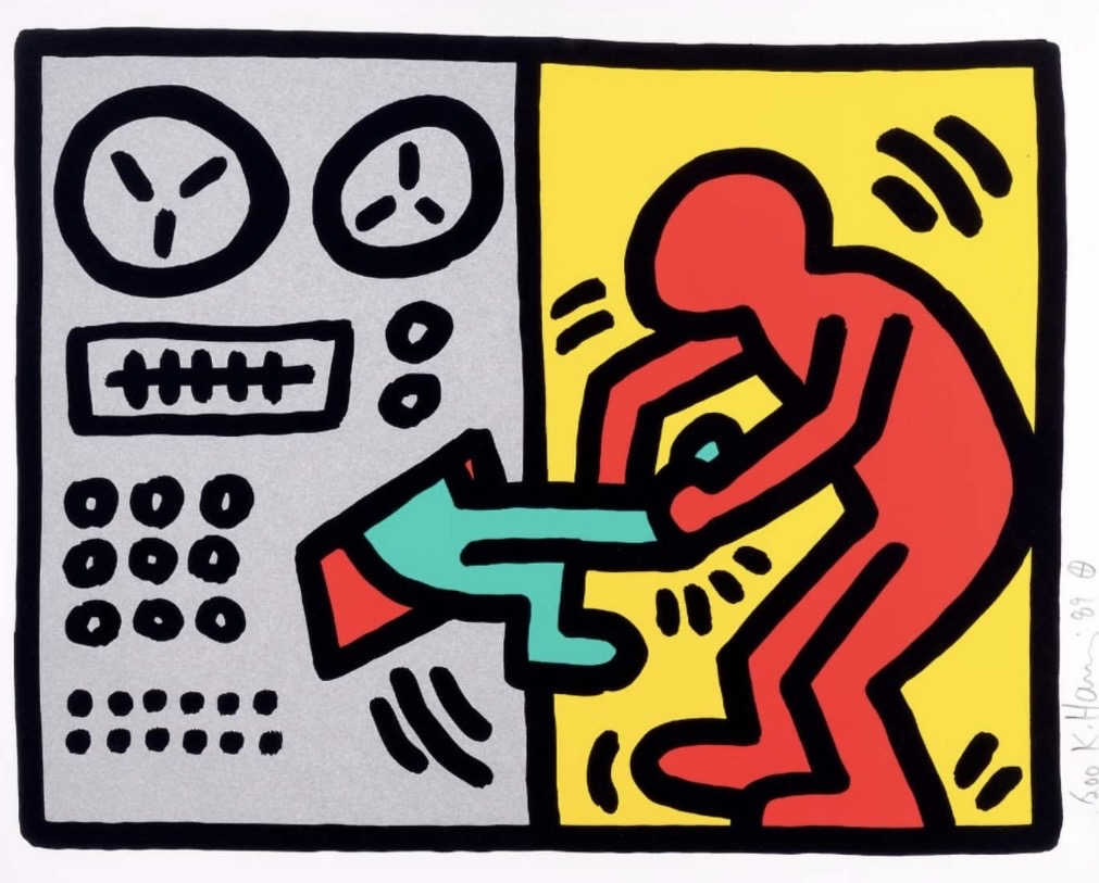 Keith Haring, Pop Shop III, Plate 2, 1989